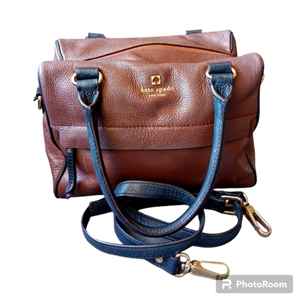 Kate Spade Brown Pebbled Leather Crossbody Shoulder Bag